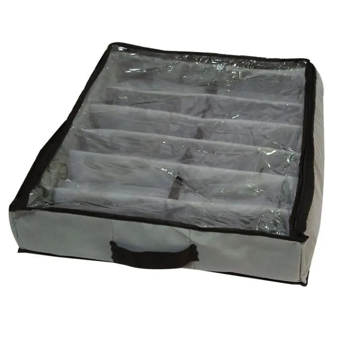 Nestora Under Bed Shoe Organizer – Dustproof Storage Bag for 12 Pairs